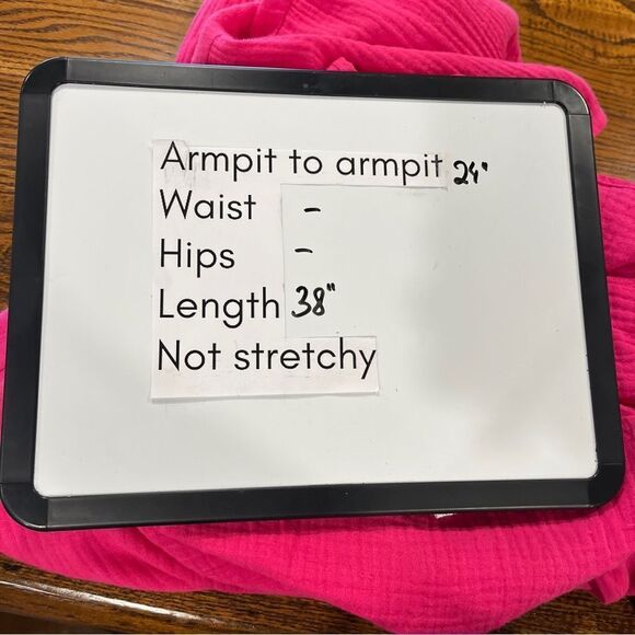 Vibrant Pink Short Sleeve scoop neck oversized Dress - Picture 9 of 12